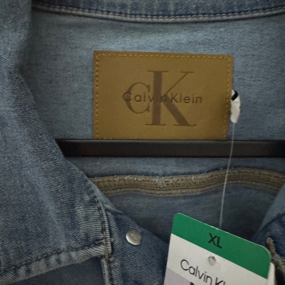 Calvin Klein Classic Denim Trucker Jacket | Women’s XL | Blue Jean - Picture 4 of 5